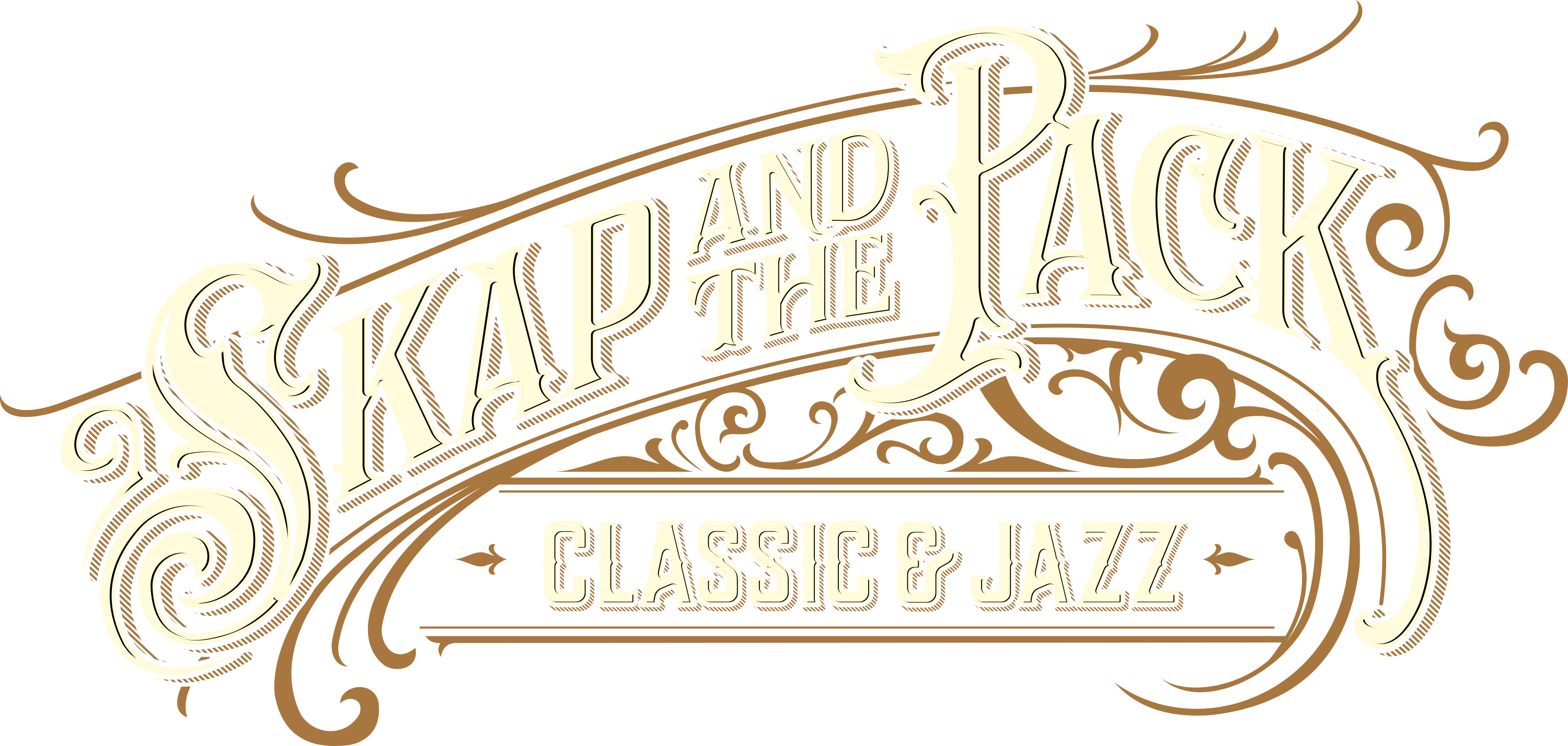 Skap and the Pack bard band logo